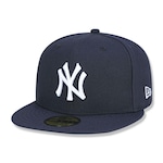 Boné Aba Reta New Era 39FIFTY MLB New York Yankees Game Cap - Fechado - Adulto AZUL ESCURO