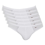 Kit de Cuecas Slip Zorba 791 - Masculino - 6 Unds BRANCO