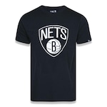 Camiseta New Era NBA Brooklyn Nets Basic Logo - Masculina PRETO