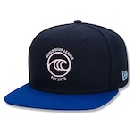 Boné Aba Reta New Era 9Fifty Original Fit Snapback Oficial Wsl Surfe - Snapback - Adulto MARINHO/PETROLEO