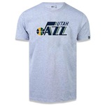 Camiseta New Era Utah Jazz Basic Logo NBA Mescla - Masculina CINZA