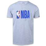 Camiseta New Era Masculina NBA Basic Logo CINZA