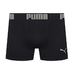 Cueca Boxer Puma sem Costura - Adulto PRETO/PRATA