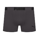 Cueca Boxer Puma sem Costura - Adulto CINZA ESCURO/PRETO