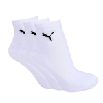 Meia Cano Médio Puma Esportiva - Adulto - 3 Pares BRANCO