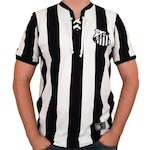 Camisa do Santos Retrô Mania Retrô 1913 Oficial - Masculina BRANCO/PRETO