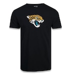 Camiseta New Era Masculina Jacksonville Jaguars Logo Time NFL PRETO