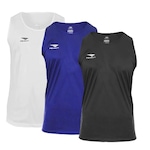 Kit de Camiseta Regata Penalty X - Masculina - 3 Unids AZUL/PRETO