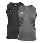 Camiseta Regata Penalty X - Masculina - 2 Unids CINZA/PRETO