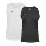 Kit de Camiseta Regata Penalty X - Masculina - 2 Unids PRETO/BRANCO