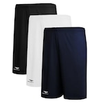 Calção Penalty X - Masculina - 3 Unidades PRETO/BRANCO