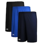 Calção Penalty X - Masculina - 3 Unidades PRETO/AZUL