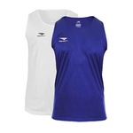 Kit Camiseta Regata Penalty X - Masculina - 2 Unidades BRANCO/AZUL