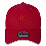 Boné Aba Curva New Era New York Yankees 940 Essentials Basic - Snapback - Adulto VERMELHO