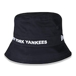 Chapéu Bucket New Era New York Yankees MLB Core Script - Adulto AZUL ESCURO