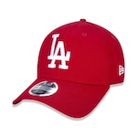 Boné Aba Curva New Era Los Angeles Dodgers MLB 3930 - Fechado - Adulto VERMELHO