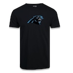 Camiseta New Era Masculina Carolina Panthers Logo Time NFL PRETO