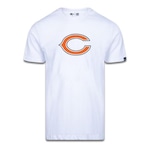 Camiseta New Era Masculina Chicago Bears Logo Time NFL BRANCO