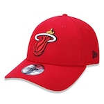 Boné Aba Curva New Era Miami Heat 940 Primary - Snapback - Adulto VERMELHO