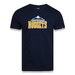 Camiseta New Era Masculina Denver Nuggets Basic Logo NBA AZUL ESCURO