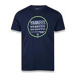 Camiseta New Era Masculina New York Yankees MLB Tech Cut AZUL ESCURO