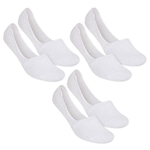 Meia Selene Sapatilha Invisível - Feminino - 3 Pares BRANCO