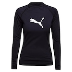 Camisa Térmica Puma Manga Longa com Proteção Uv50+ - Feminina PRETO