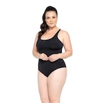 Maiô Trinys Helanca 183 Costas Nadador Plus Size - Adulto PRETO