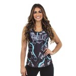 Camiseta Regata Everlast Tron - Feminino PRETO/AZUL