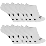 Kit Meia Puma Sapatilha Esportiva - 12 Pares - Adulto BRANCO