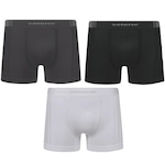 Cueca Boxer Selene sem Costura - Adulto - 3 Unidades PRETO/CINZA ESC