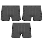 Cueca Boxer Selene sem Costura - Adulto - 3 Unidades PRETO