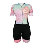 Macaquinho de Ciclismo SportXtreme Comfort Artiste - Feminino PRETO/ROSA