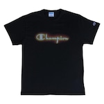 Camiseta Champion Malhão Airbrush Metalic - Masculina PRETO