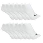 Meia Puma Logo - Adulto - 12 Pares BRANCO