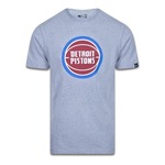 Camiseta New Era Plus Size Regular Manga Curta Detroit Pistons Logo - Masculino CINZA