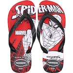 Chinelo Havaianas Top Marvel - Masculino PRETO/VERMELHO