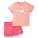 Conjunto Puma Minicats Classics - Infantil ROSA