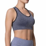 Top Fitness com Bojo Selene sem Costura - Feminino PRETO