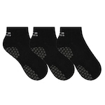 Meia Selene Esportiva Hidroginástica - Adulto - 3 Pares PRETO