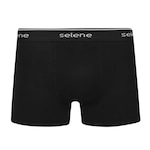 Kit de Cuecas Boxer Selene Algodão - 2 Unidades - Adulto PRETO/AZUL