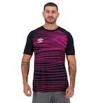 Camiseta Umbro Velocita - Masculina PRETO/ROSA