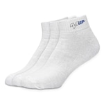 Meia MUP Cano Curto - 3 Pares - Masculina BRANCO