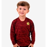 Camisa Esporte Legal Plank - Infantil Vermelho/Preto