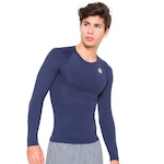 Camisa Térmica Esporte Legal Proteção UV Tamanho Especial - Masculina AZUL ESCURO