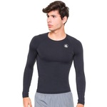 Camiseta Esporte Legal Térmica Proteção UV Tamanho Especial - Masculina PRETO