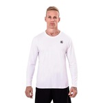 Camiseta Manga Longa Esporte Legal Antiviral - Masculina BRANCO