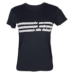 Camiseta Rola Moça Ultracool Touch Bio - Feminina PRETO/BRANCO