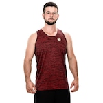 Camiseta Regata Esporte Legal Rajada Plank - Masculina Vermelho/Preto