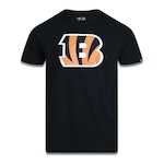 Camiseta New Era Plus Size Regular Manga Curta Cincinnati Bengals - Masculino PRETO